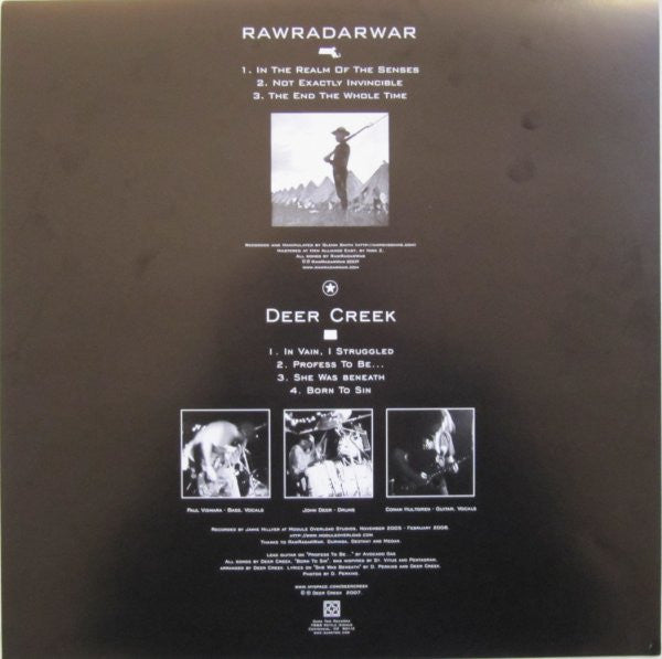 Raw Radar War / Deer Creek : Raw Radar War / Theriac (12", EP, Ltd)