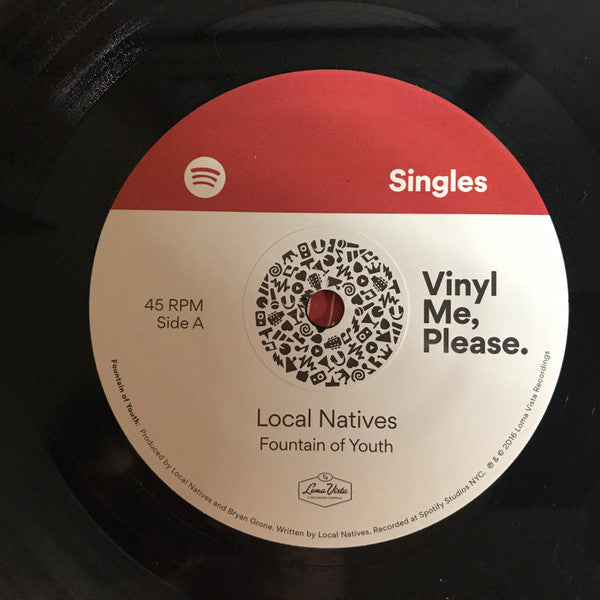 Local Natives : Spotify Singles Vol. 002 (7",Club Edition,Limited Edition,Numbered)