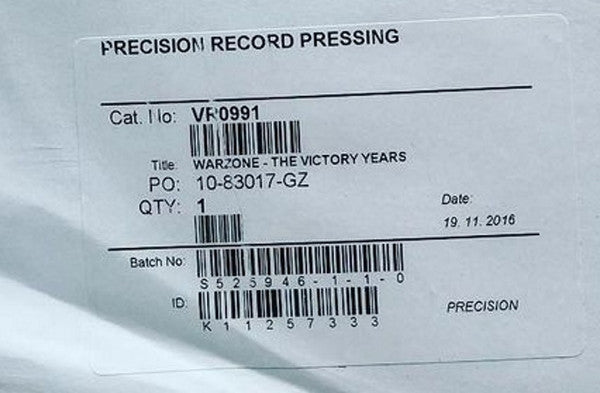 Warzone (2) : The Victory Years (LP, Comp, RE, TP)