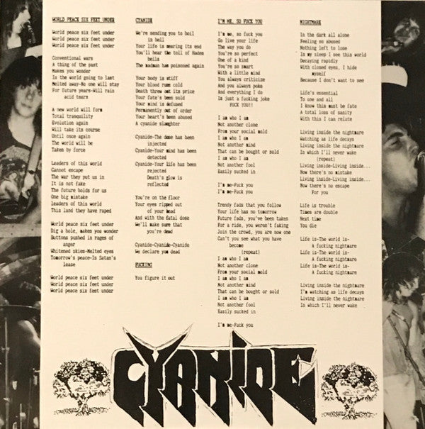 Cyanide (5) : World Peace Six Feet Under (LP,Album,Reissue)
