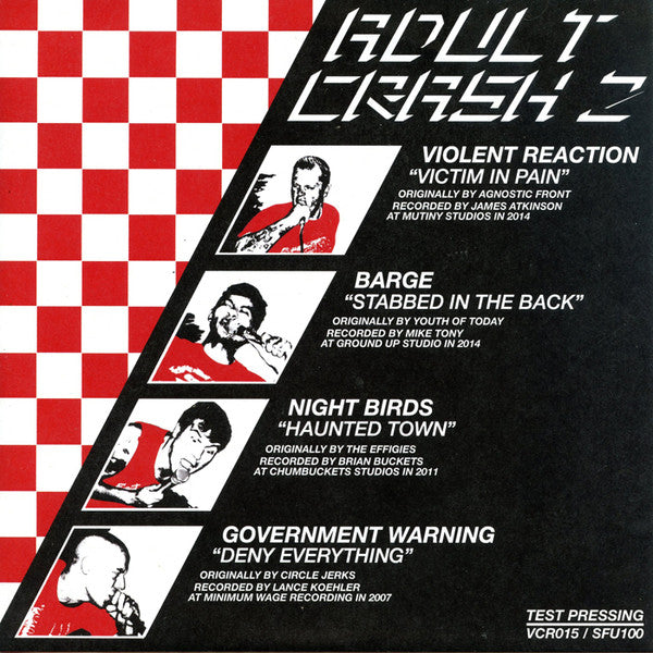 Various : Adult Crash 2 (7", S/Sided, Comp, TP)