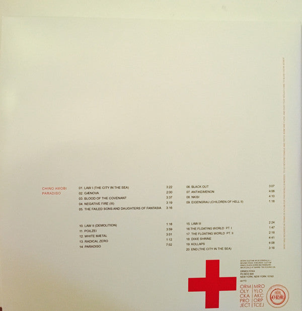 Chino Amobi : Paradiso (2xLP, Album, Ltd, Pic)