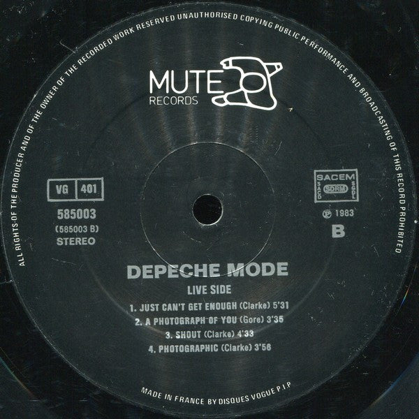Depeche Mode : Love In Itself∙ 2 ∙ 3 And Live Tracks (LP,Mini-Album,Stereo)