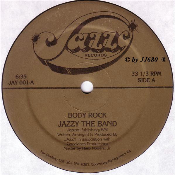 Jazzy The Band : Body Rock (12",33 ⅓ RPM)
