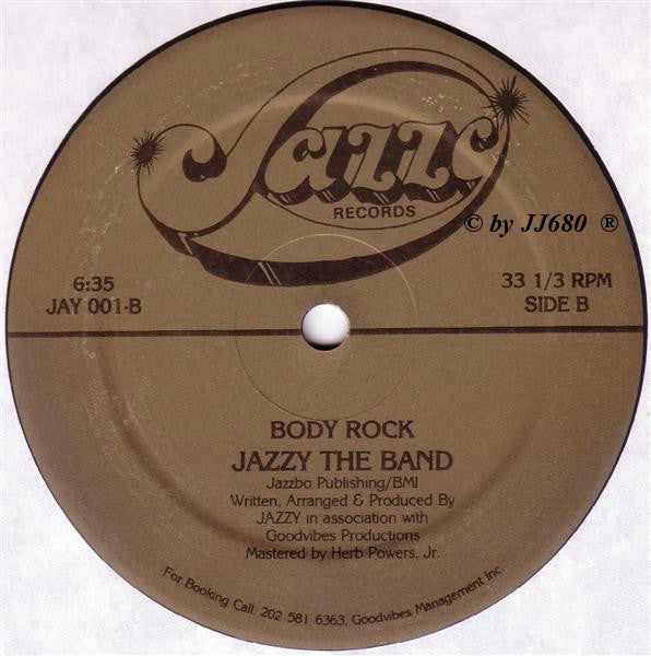 Jazzy The Band : Body Rock (12",33 ⅓ RPM)