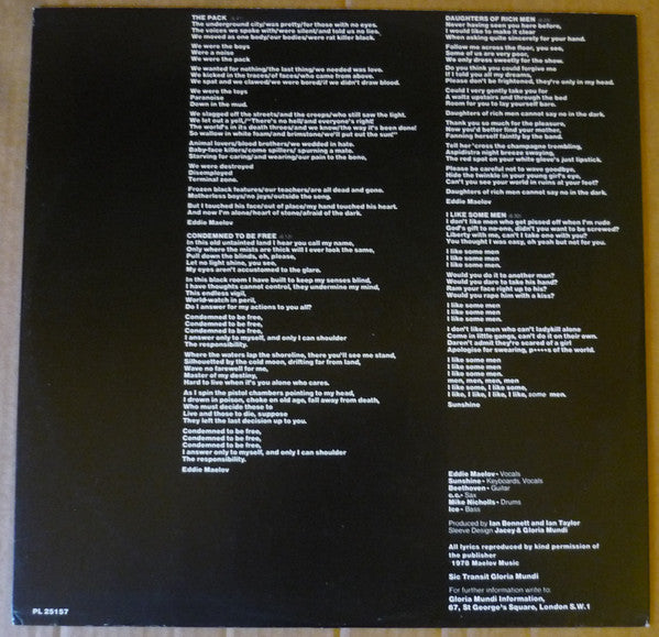 Gloria Mundi : I, Individual (LP,Album)
