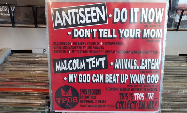 Antiseen / Malcolm Tent : Antiseen / Malcolm Tent (7", EP, Gre)