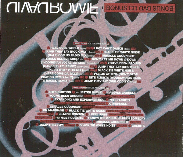David Bowie : Black Tie White Noise (CD, Album, RE, RM + CD, Comp, Ltd + DVD-V, Ltd, NT)