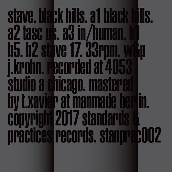 Stave : Black Hills   (12", EP, Ltd, Mar)