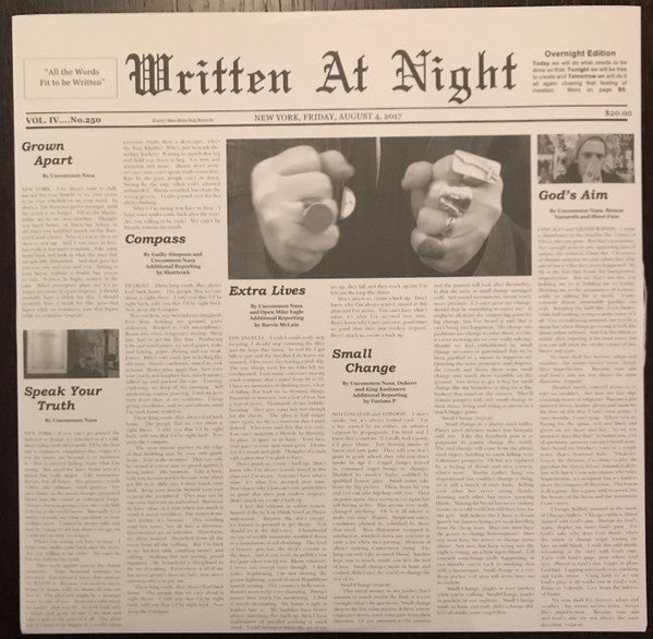Uncommon Nasa : Written At Night (LP, Mag)