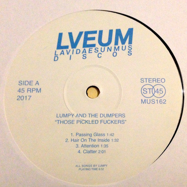 Lumpy And The Dumpers : ...Those Pickled Fuckers! (12",45 RPM,Mini-Album)