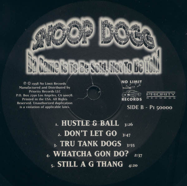 Snoop Dogg : Da Game Is To Be Sold, Not To Be Told (LP,Album)