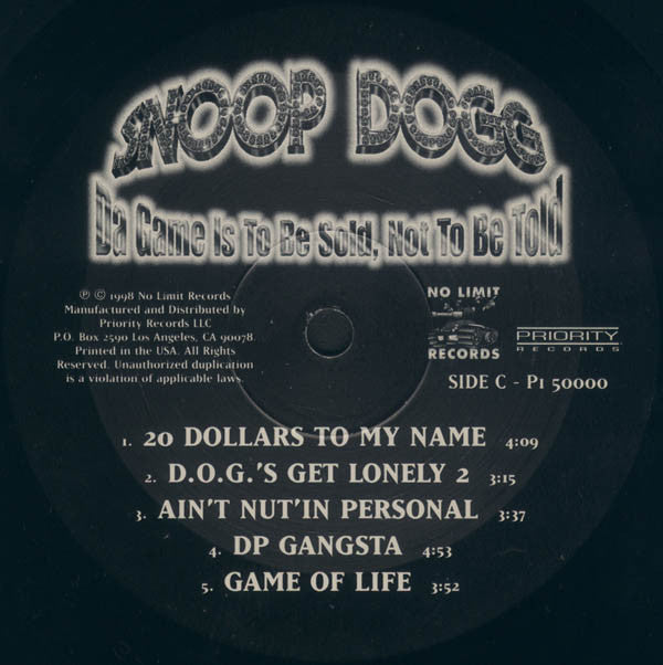 Snoop Dogg : Da Game Is To Be Sold, Not To Be Told (LP,Album)