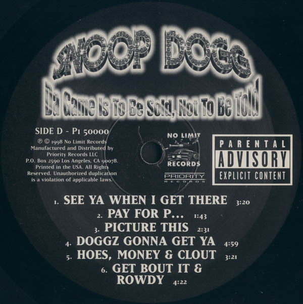 Snoop Dogg : Da Game Is To Be Sold, Not To Be Told (LP,Album)