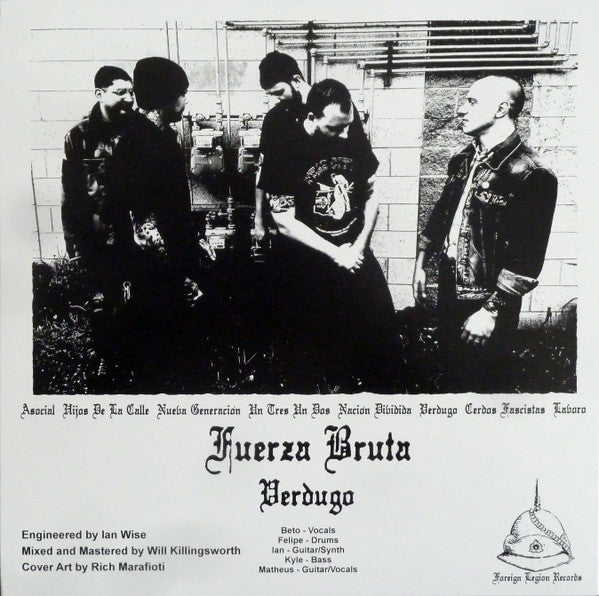 Fuerza Bruta : Verdugo (LP, S/Sided, RP, Gre)