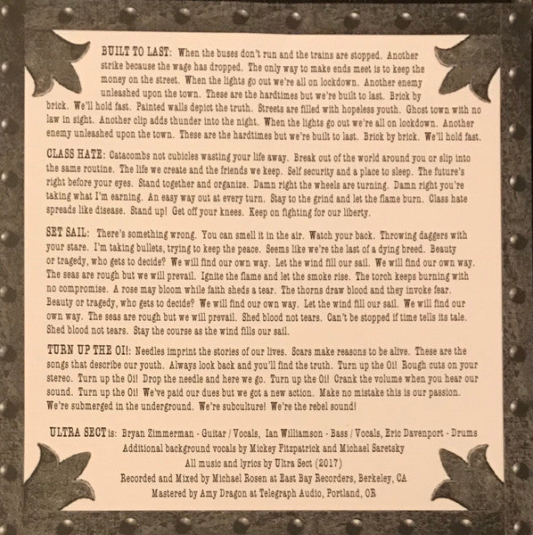 Ultra Sect : War Of The Roses (7",45 RPM,Limited Edition,Numbered)