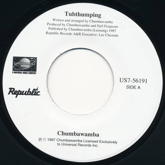 Chumbawamba : Tubthumping (7",45 RPM,Single)