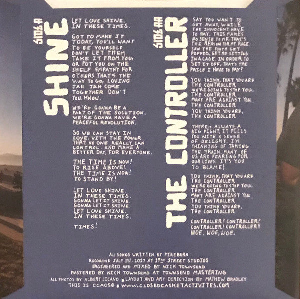 Fireburn : Shine (7",Single,Limited Edition)