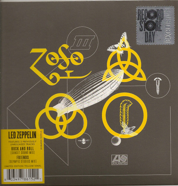 Led Zeppelin : Rock And Roll (Sunset Sound Mix) / Friends (Olympic Studios Mix) (7",45 RPM,Record Store Day,Single,Limited Edition,Stereo)