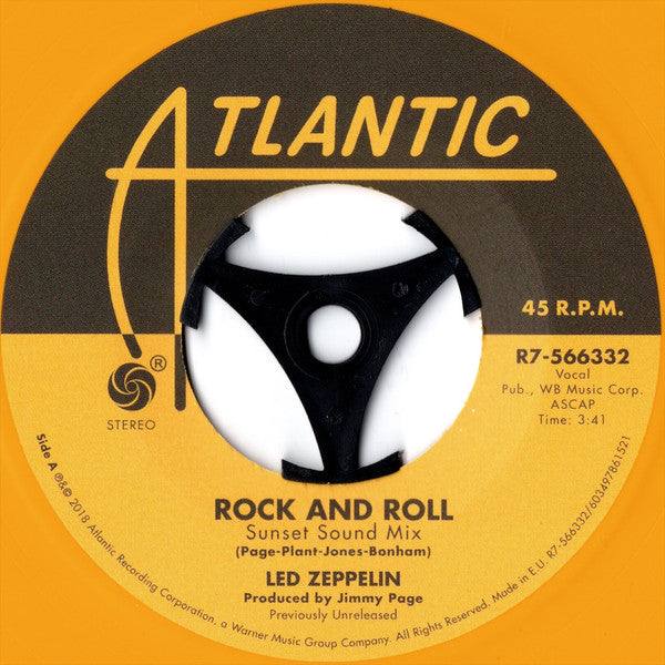 Led Zeppelin : Rock And Roll (Sunset Sound Mix) / Friends (Olympic Studios Mix) (7",45 RPM,Record Store Day,Single,Limited Edition,Stereo)