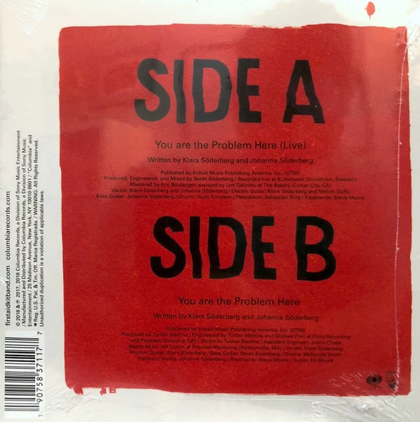 First Aid Kit : You Are The Problem Here (7",45 RPM,Record Store Day,Single,Limited Edition)