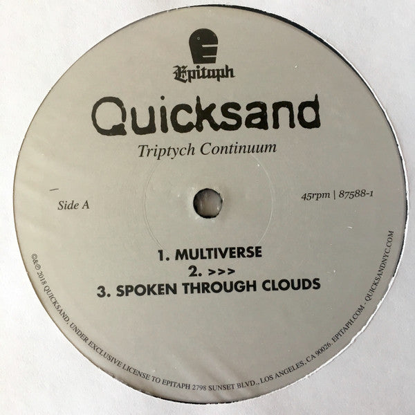 Quicksand (3) : Triptych Continuum (12",45 RPM,Single Sided,EP,Record Store Day,Etched)