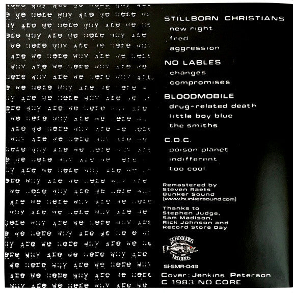 Various : Why Are We Here ? (7",33 ⅓ RPM,EP,Compilation,Limited Edition,Reissue,Remastered)
