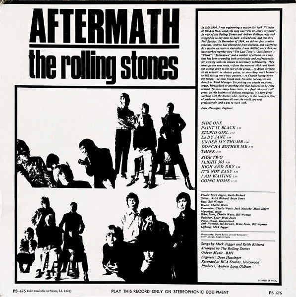 Rolling Stones, The : Aftermath (LP,Album,Reissue)