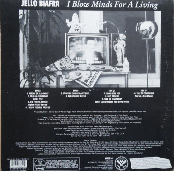 Jello Biafra : I Blow Minds For A Living (LP,Album)