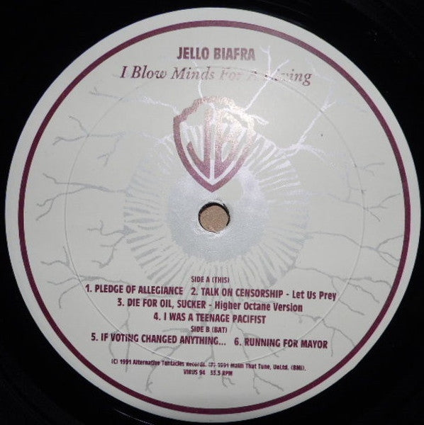 Jello Biafra : I Blow Minds For A Living (LP,Album)