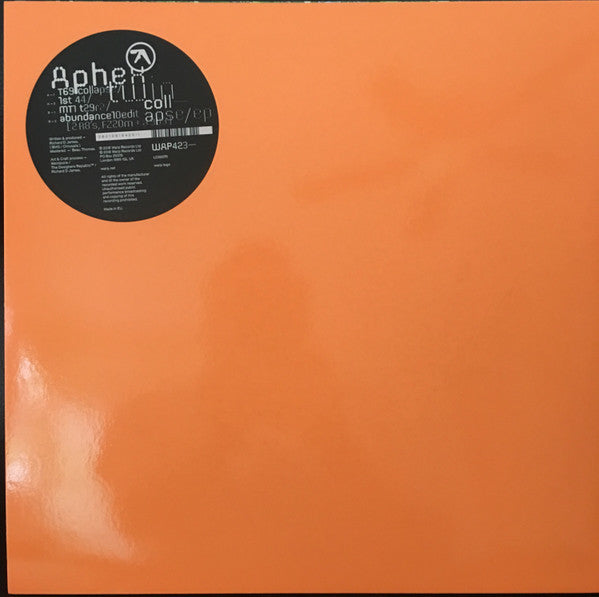Aphex Twin : Collapse EP (12",33 ⅓ RPM,EP)