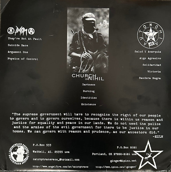 Axiom (13) / Church Of Nihil / Autonomia : 3 Way Split LP (LP)