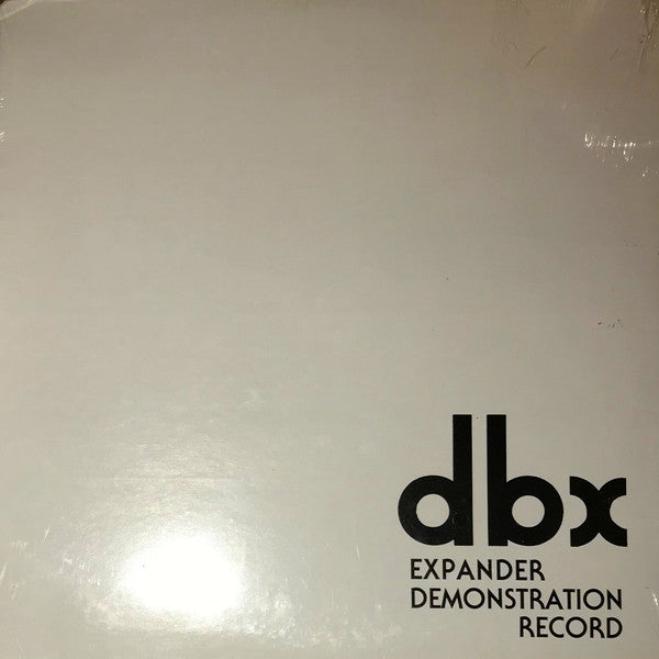 Various : dbx Expander Demonstration Record (12",33 ⅓ RPM,Promo,Stereo)