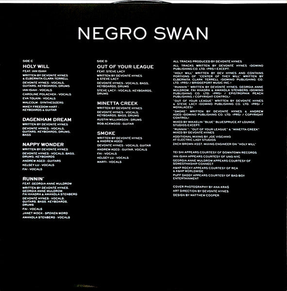 Blood Orange (2) : Negro Swan (LP,Album)