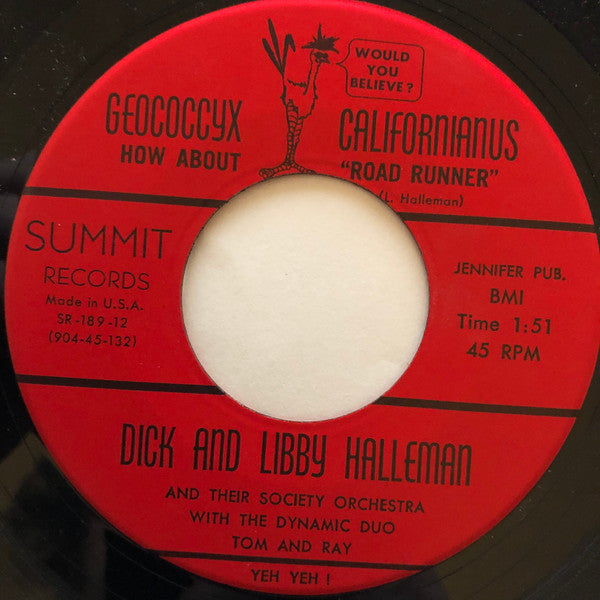 Dick & Libby Halleman : Pizza Sure Is Good (7", Single)