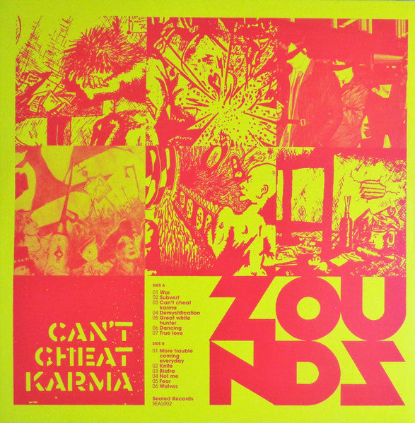 Zounds (2) : Can't Cheat Karma (LP,Compilation)