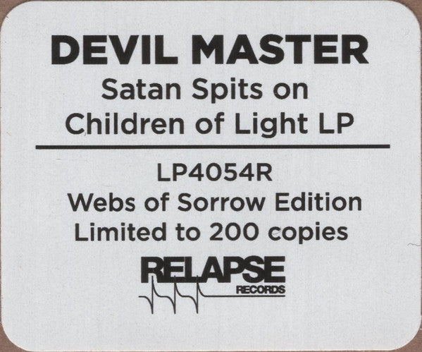 Devil Master : Satan Spits On Children Of Light (LP,Album,Limited Edition)