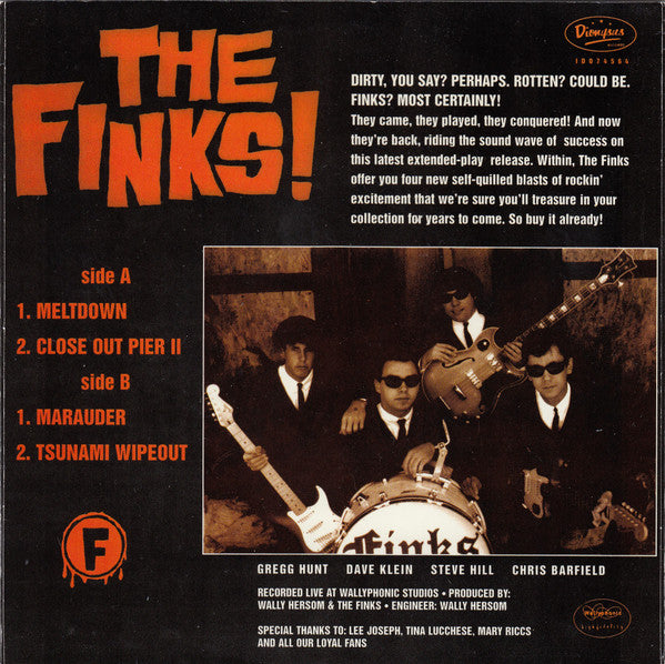 Finks, The : Dirty Rotten Finks (7",45 RPM,Mono)