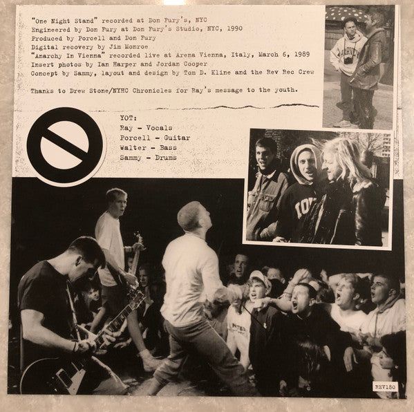 Youth Of Today : One Night Stand (7", Red)