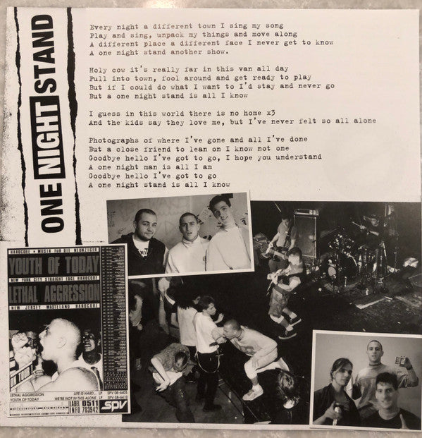 Youth Of Today : One Night Stand (7", Pur)