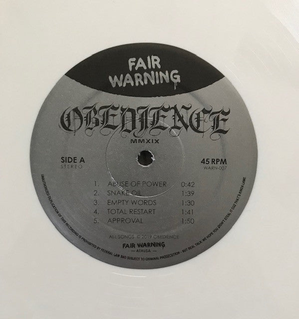 Obedience (3) : MMXIX (12", EP, Whi)