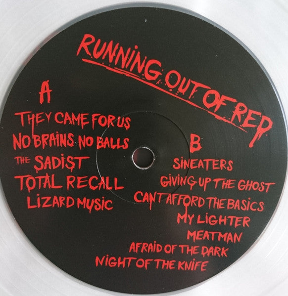 Zig Zags : Running Out Of Red  (LP, Album, RP, Cle)