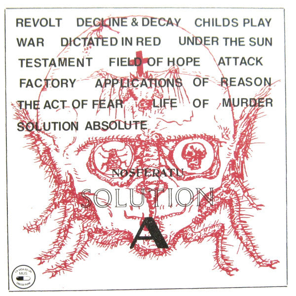 Nosferatu (22) : Solution A (12",45 RPM,Album,Stereo)