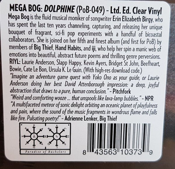 Mega Bog : Dolphine (LP, Album, Ltd, Cle)