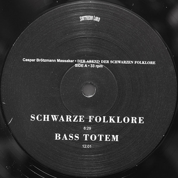 Caspar Brötzmann Massaker : Der Abend Der Schwarzen Folklore (LP,Album,Reissue,Remastered)