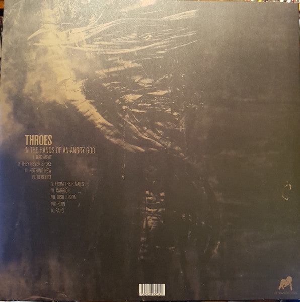Throes (3) : In The Hands Of An Angry God (LP, Album, Gol)