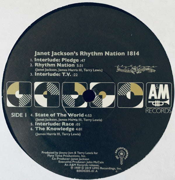 Janet Jackson : Rhythm Nation 1814 (LP,Album,Reissue)