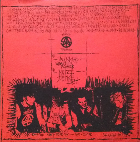 Misery (4) : Blindead (7", EP, Red)