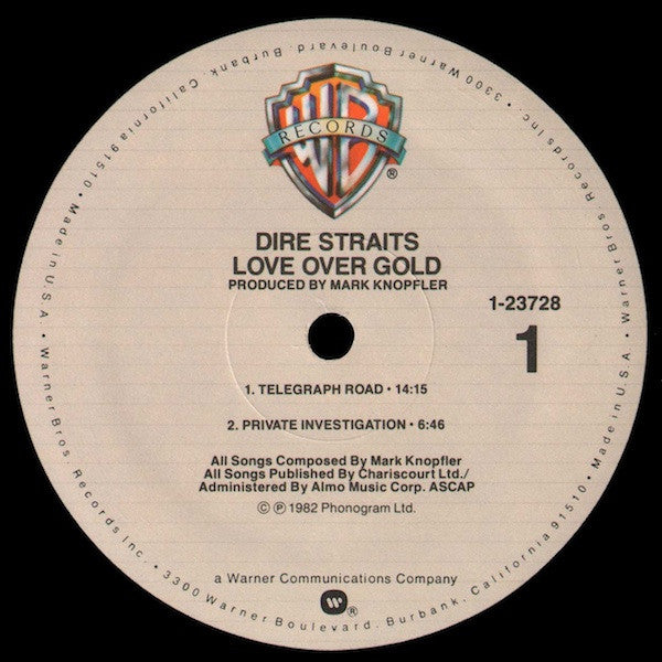 Dire Straits : Love Over Gold (LP,Album,Limited Edition,Promo,Stereo)