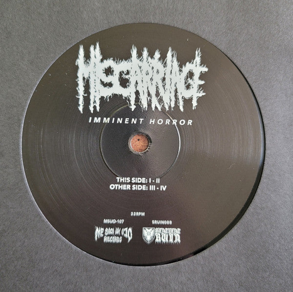 Miscarriage (4) : Imminent Horror (2x12", Album, Ltd)